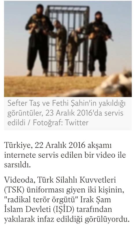 ışid türk askerini yaktı twitter